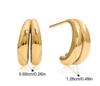 Earrings Jen in Gold