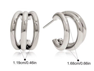 Earrings Booling in Silver