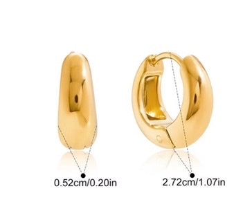 Earrings Basic in Silver