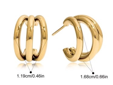 Earrings Booling in Gold