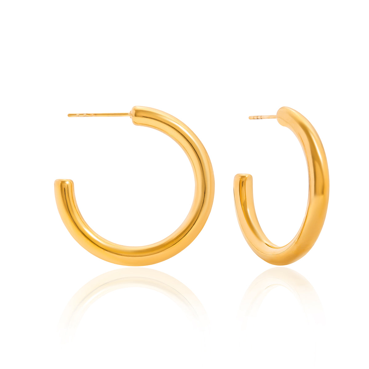 Everyday Gold hoops earrings, everyday jewelry