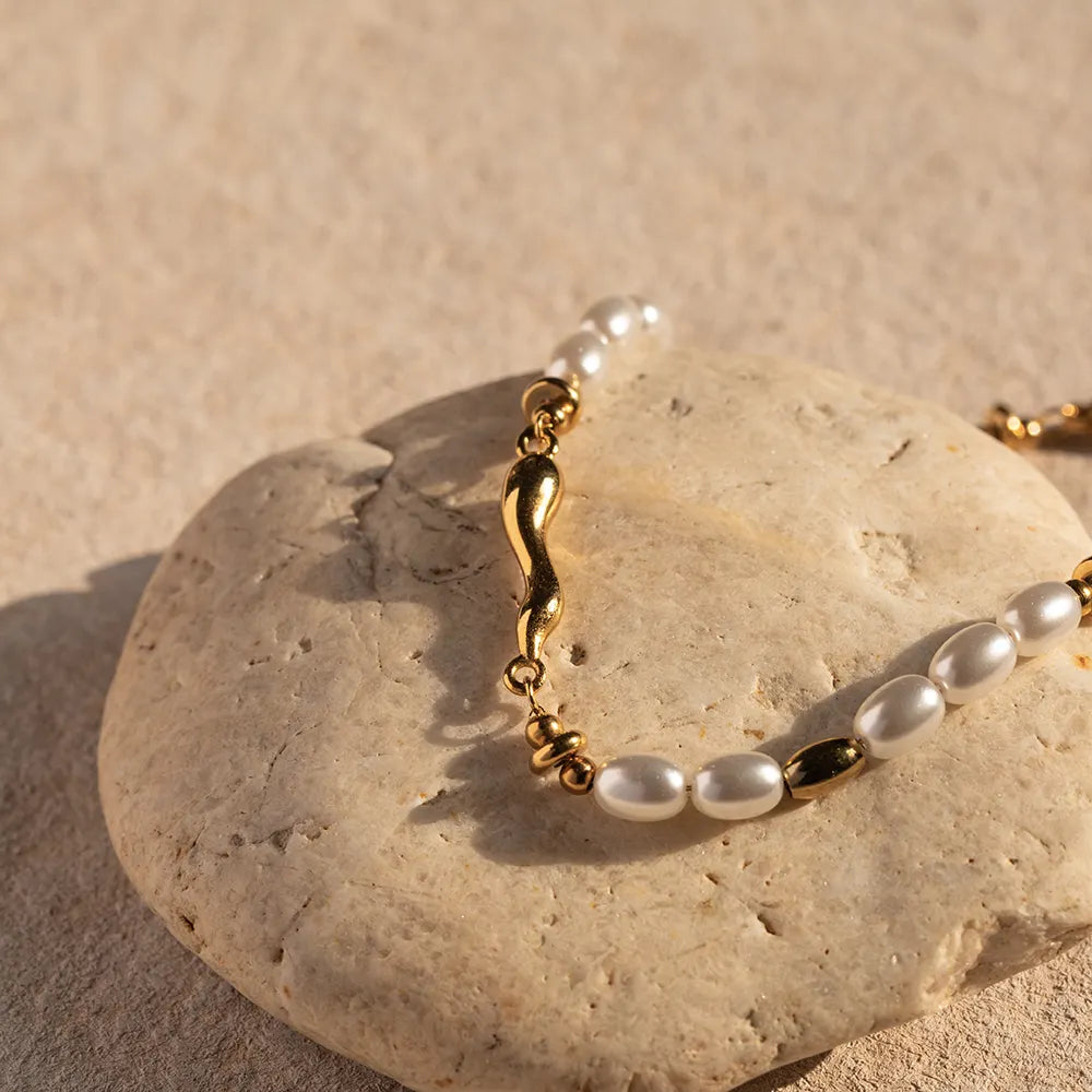 Bracelet Pearl in Gold