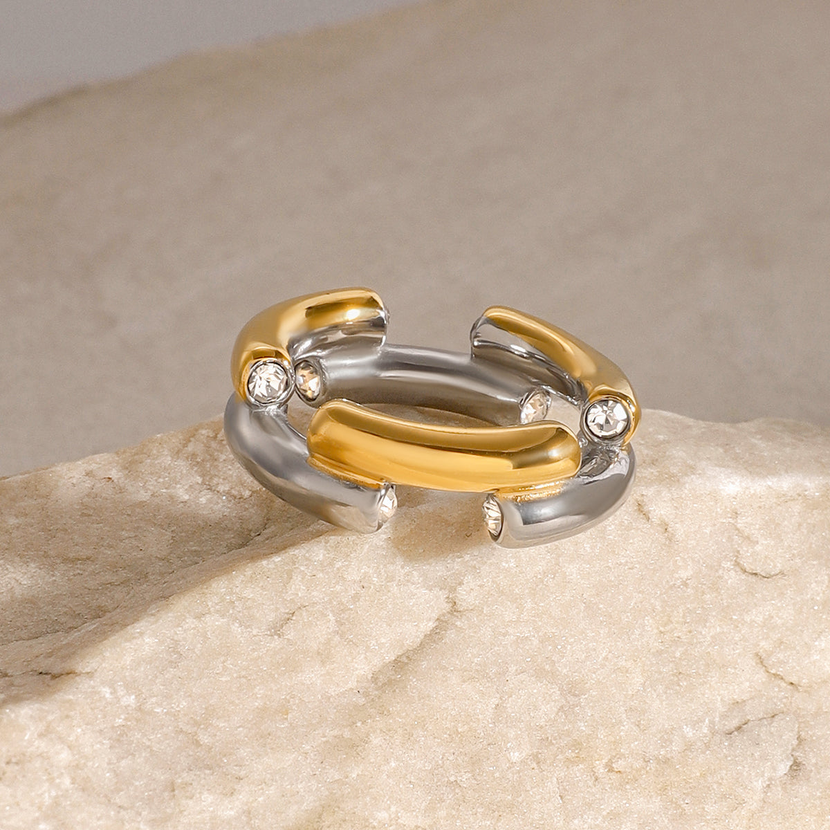 Ring Crate in Silver Gold