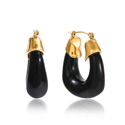 Earrings Ambra in Black
