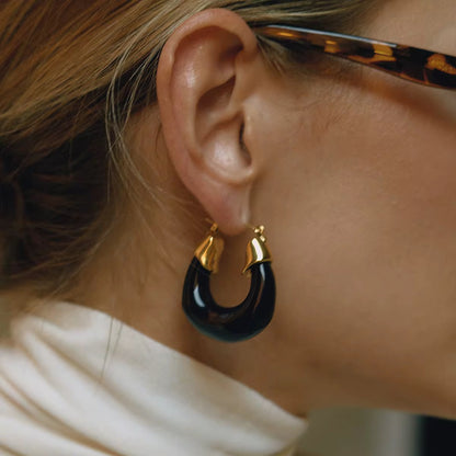 Earrings Ambra in Black