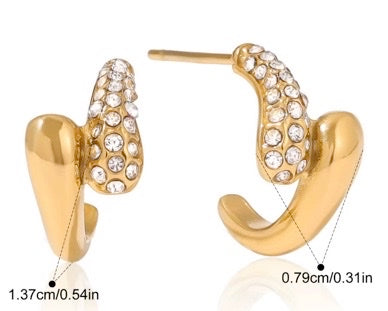 Earrings Melda in Gold