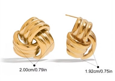 Earrings Lourdes in Gold