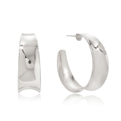 Earrings Hoops Linda in Silver