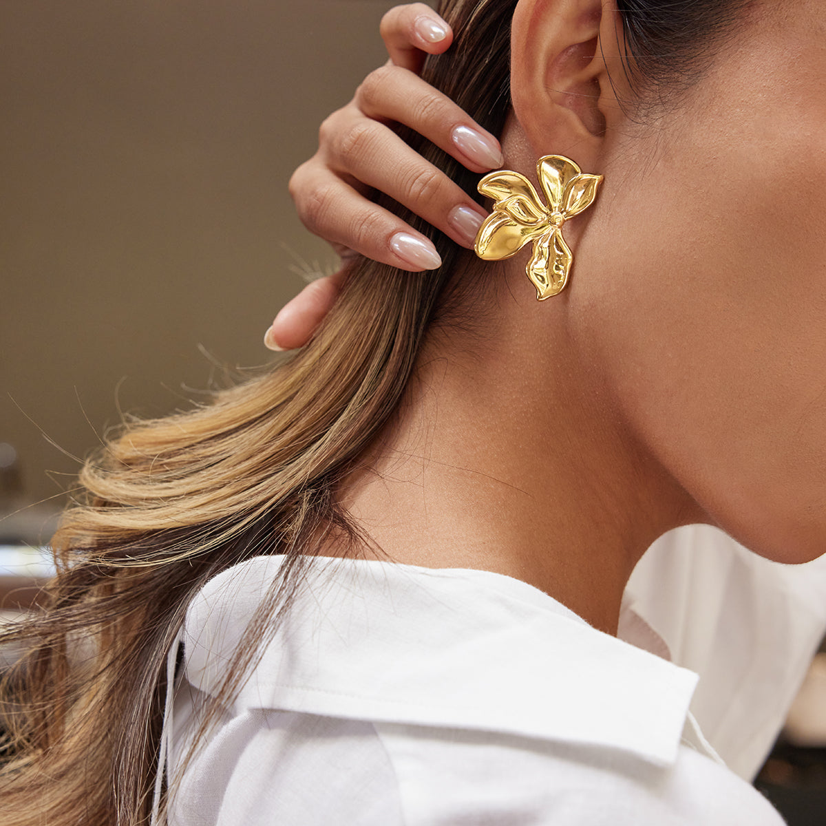 Earrings Marwa in Gold