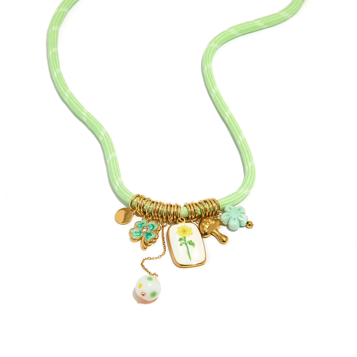 Necklace Isla in Green