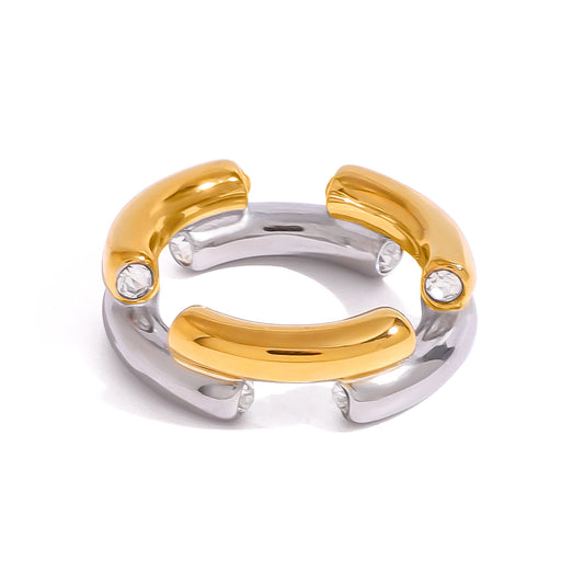 Ring Crate in Silver Gold