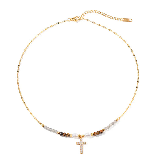Necklace "Cross" in Gold