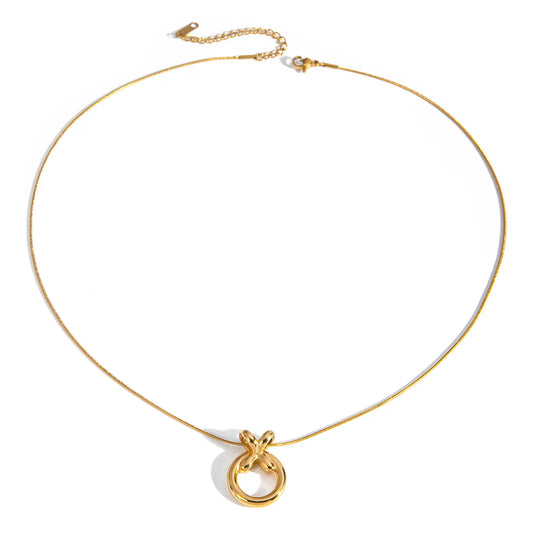 Necklace "Donut" in Gold