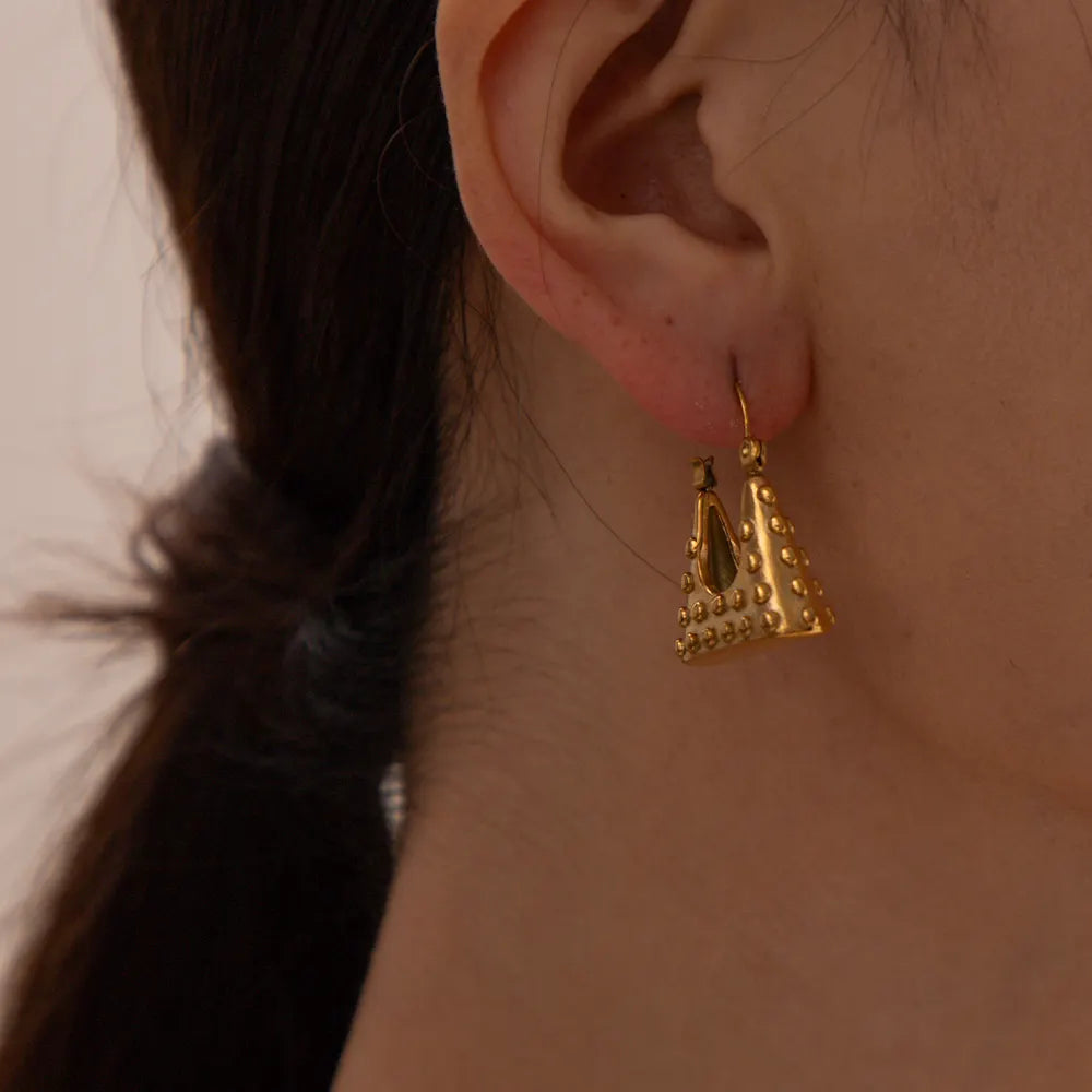 Earrings Bag in Gold