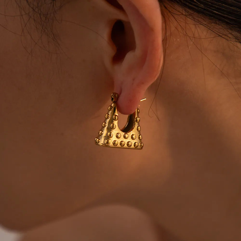 Earrings Bag in Gold