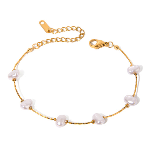 Bracelet Pearl in Gold