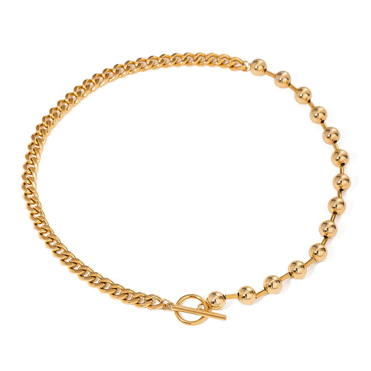 Necklace "Asymmetric" in Gold