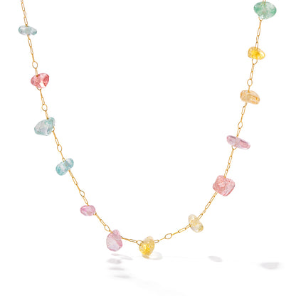 Necklace Gems in Gold