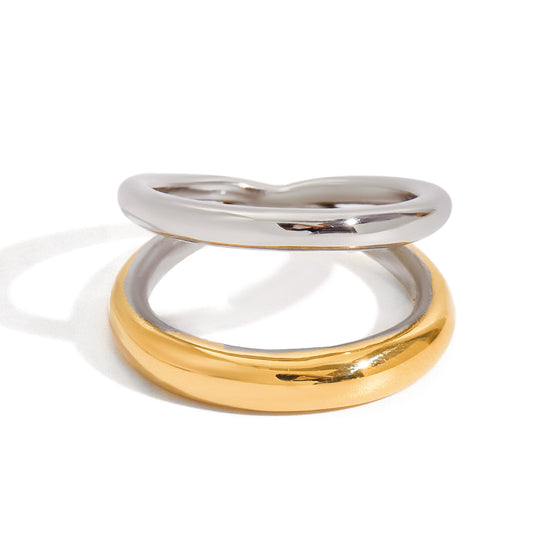 Ring Ari in Silver Gold