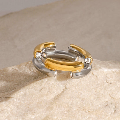 Ring Crate in Silver Gold
