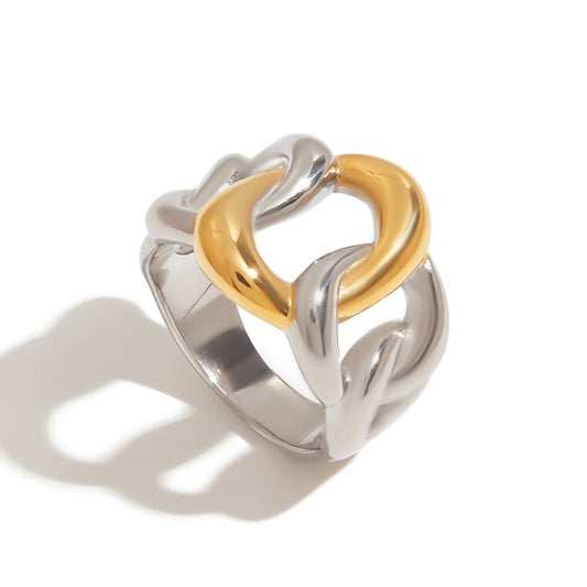 Ring Twist in Silver Gold