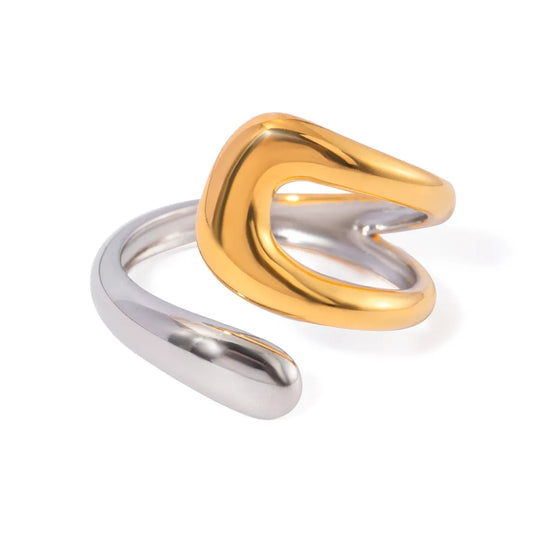 Ring "Wrapped" in Silver Gold