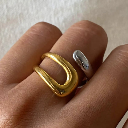 Ring Maliya in Silver Gold