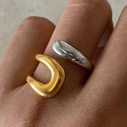 Ring Maliya in Silver Gold